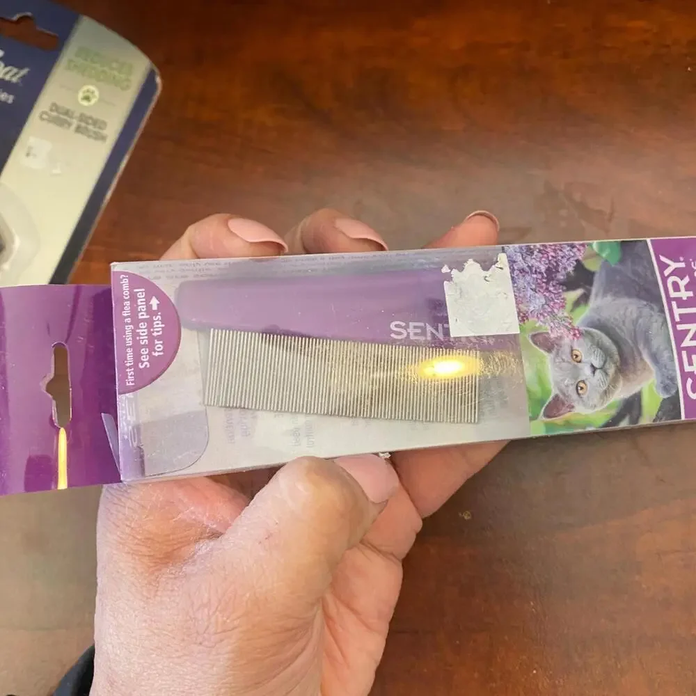 Sentry Purrscriptions Flea Comb for Cats Cat Grooming
